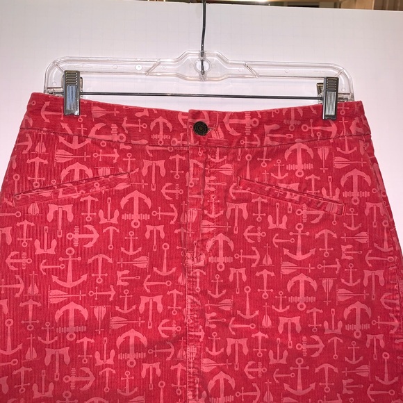 Vineyard Vines Corduroy Anchor Print Mini Skirt - Picture 2 of 7